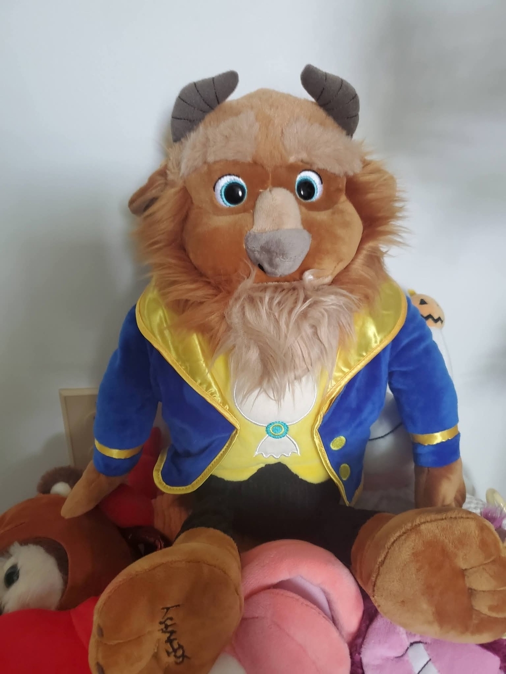 Scentsy Plush Beast in Blue Jacket with Gold Trim